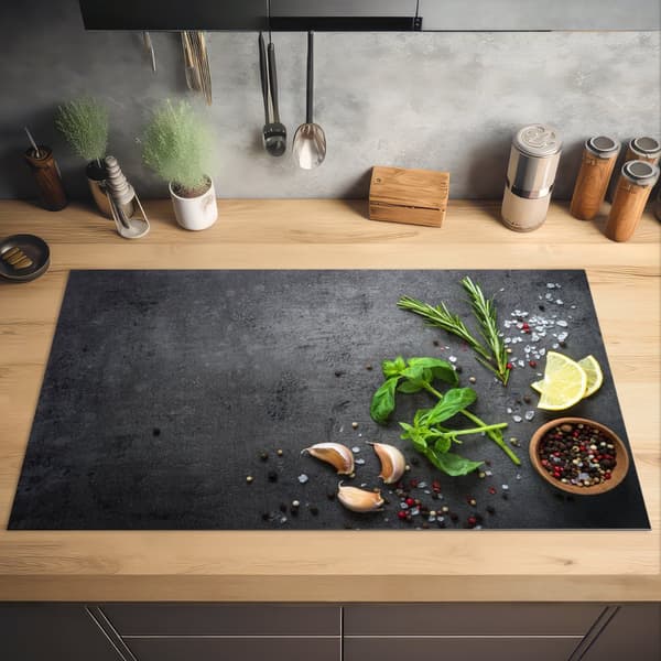 KitchenYeah Induktionsskydd - Skyddsmatta Spishäll - Induktionshäll Täckmatta - Dekoration Kökstillbehör