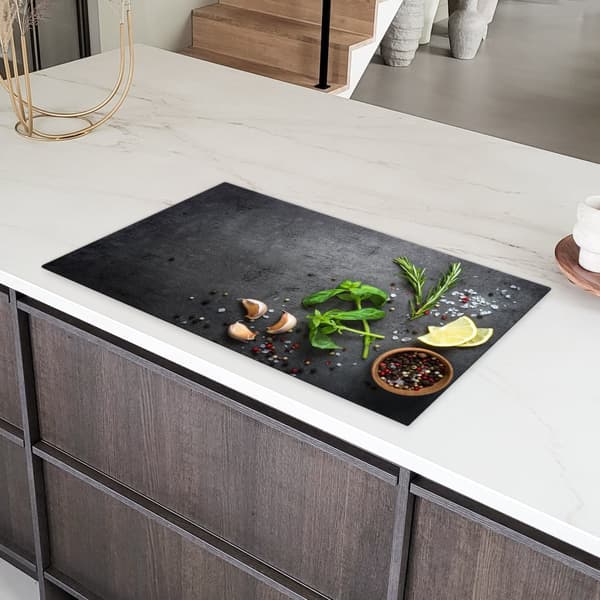 KitchenYeah Induktionsskydd - Skyddsmatta Spishäll - Induktionshäll Täckmatta - Dekoration Kökstillbehör
