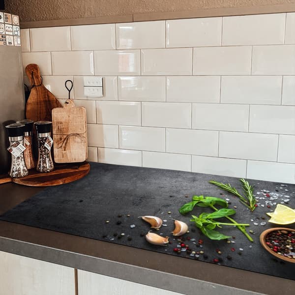 KitchenYeah Induktionsskydd - Skyddsmatta Spishäll - Induktionshäll Täckmatta - Dekoration Kökstillbehör