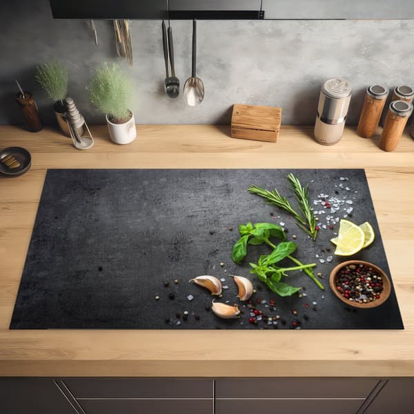 KitchenYeah Induktionsskydd - Skyddsmatta Spishäll - Induktionshäll Täckmatta - Dekoration Kökstillbehör