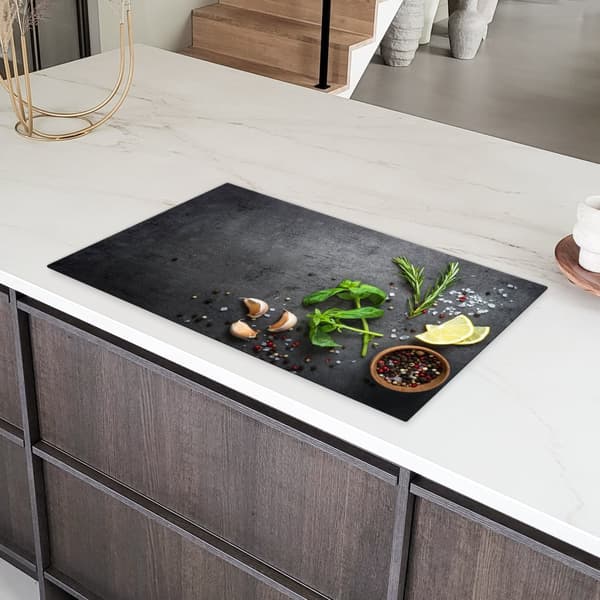 KitchenYeah Induktionsskydd - Skyddsmatta Spishäll - Induktionshäll Täckmatta - Dekoration Kökstillbehör