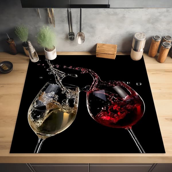 KitchenYeah Induktionsskydd - Skyddsmatta Spishäll - Induktionshäll Täckmatta - Dekoration Kökstillbehör