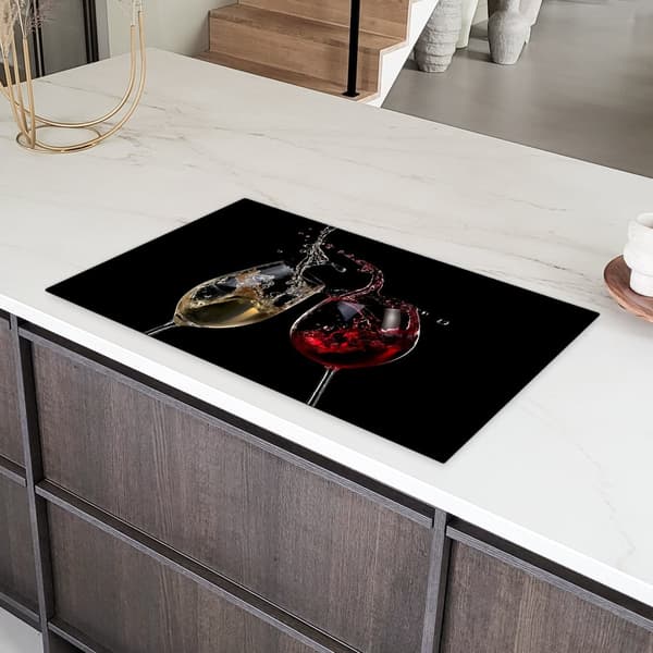 KitchenYeah Induktionsskydd - Skyddsmatta Spishäll - Induktionshäll Täckmatta - Dekoration Kökstillbehör