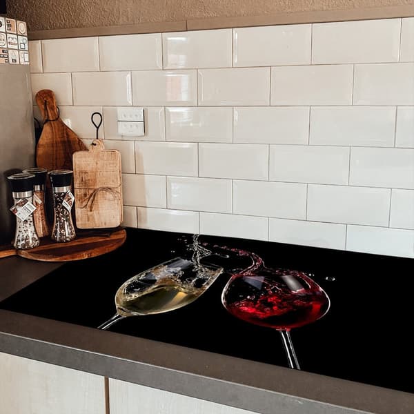 KitchenYeah Induktionsskydd - Skyddsmatta Spishäll - Induktionshäll Täckmatta - Dekoration Kökstillbehör