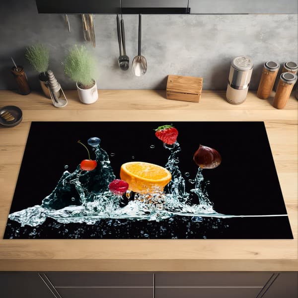 KitchenYeah Induktionsskydd - Skyddsmatta Spishäll - Induktionshäll Täckmatta - Dekoration Kökstillbehör