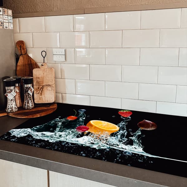 KitchenYeah Induktionsskydd - Skyddsmatta Spishäll - Induktionshäll Täckmatta - Dekoration Kökstillbehör