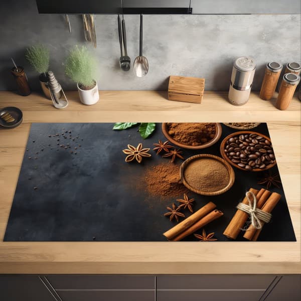 KitchenYeah Induktionsskydd - Skyddsmatta Spishäll - Induktionshäll Täckmatta - Dekoration Kökstillbehör