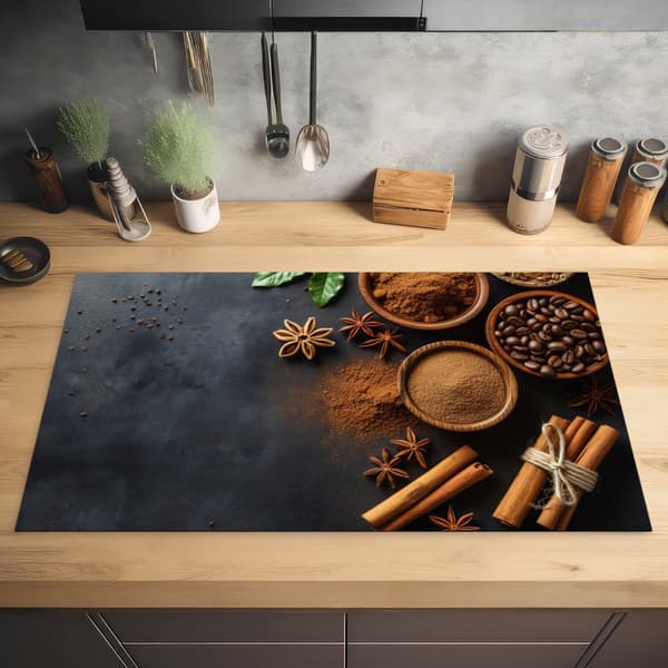 KitchenYeah Induktionsskydd - Skyddsmatta Spishäll - Induktionshäll Täckmatta - Dekoration Kökstillbehör