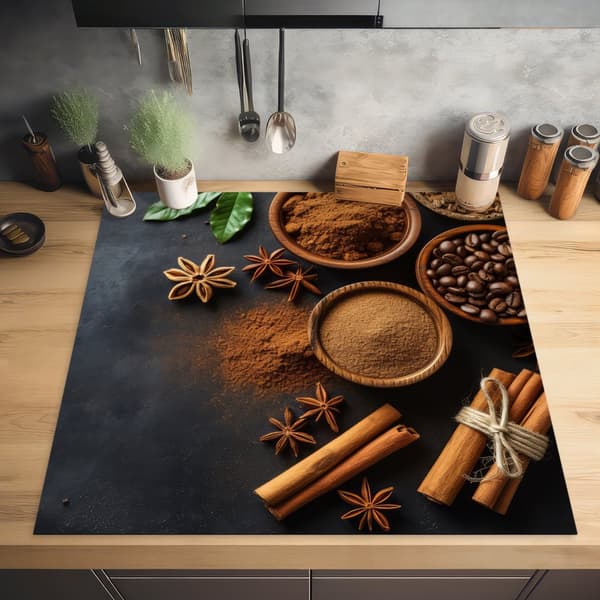 KitchenYeah Induktionsskydd - Skyddsmatta Spishäll - Induktionshäll Täckmatta - Dekoration Kökstillbehör