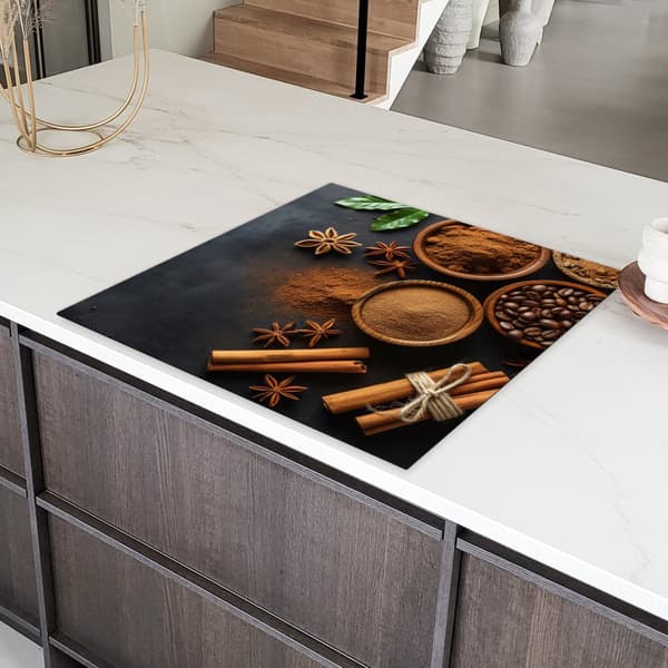 KitchenYeah Induktionsskydd - Skyddsmatta Spishäll - Induktionshäll Täckmatta - Dekoration Kökstillbehör