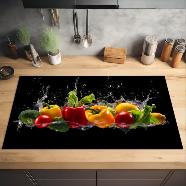 KitchenYeah Induktionsskydd - Skyddsmatta Spishäll - Induktionshäll Täckmatta - Dekoration Kökstillbehör