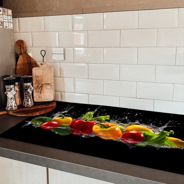 KitchenYeah Induktionsskydd - Skyddsmatta Spishäll - Induktionshäll Täckmatta - Dekoration Kökstillbehör