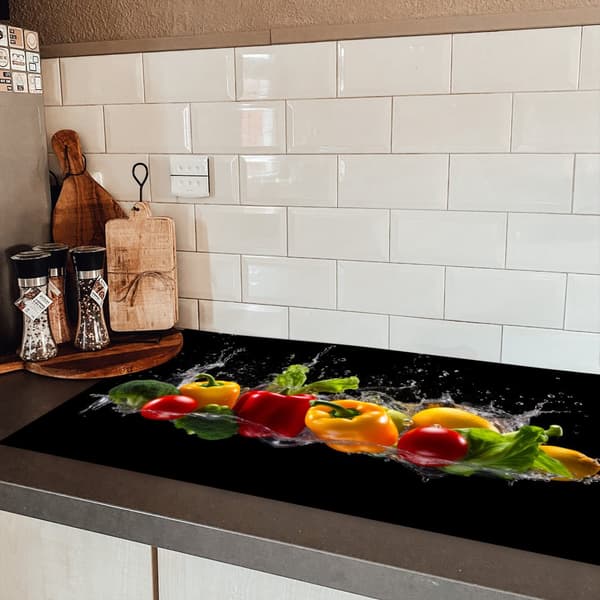 KitchenYeah Induktionsskydd - Skyddsmatta Spishäll - Induktionshäll Täckmatta - Dekoration Kökstillbehör