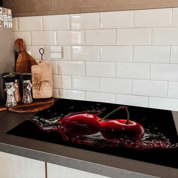 KitchenYeah Induktionsskydd - Skyddsmatta Spishäll - Induktionshäll Täckmatta - Dekoration Kökstillbehör