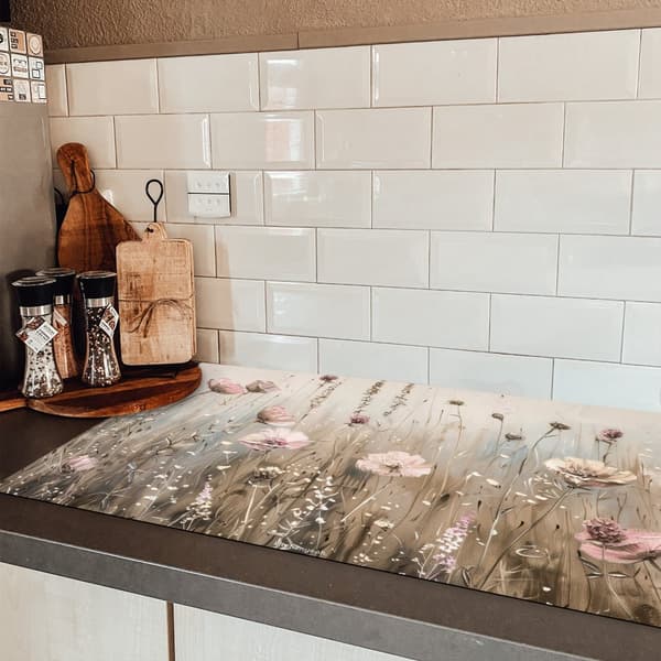 KitchenYeah Induktionsskydd - Skyddsmatta Spishäll - Induktionshäll Täckmatta - Dekoration Kökstillbehör