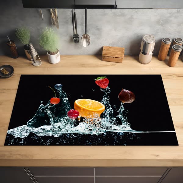 KitchenYeah Induktionsskydd - Skyddsmatta Spishäll - Induktionshäll Täckmatta - Dekoration Kökstillbehör