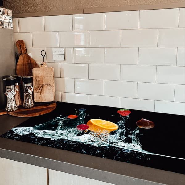 KitchenYeah Induktionsskydd - Skyddsmatta Spishäll - Induktionshäll Täckmatta - Dekoration Kökstillbehör