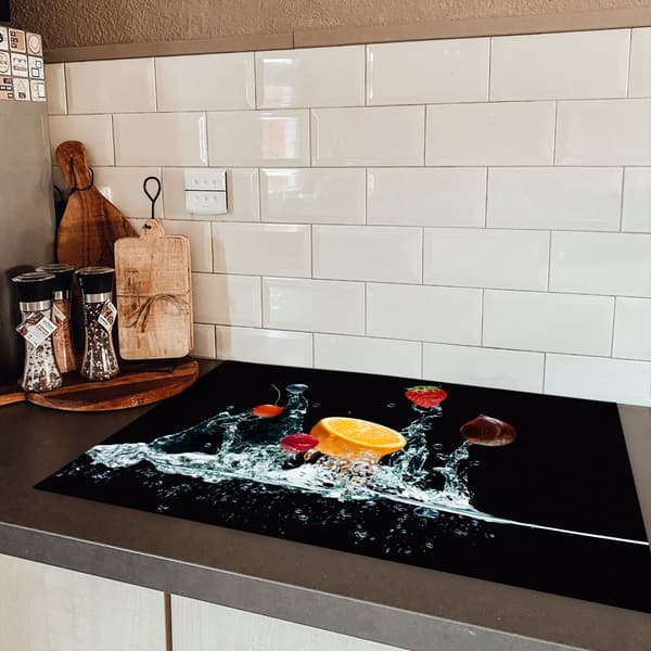 KitchenYeah Induktionsskydd - Skyddsmatta Spishäll - Induktionshäll Täckmatta - Dekoration Kökstillbehör