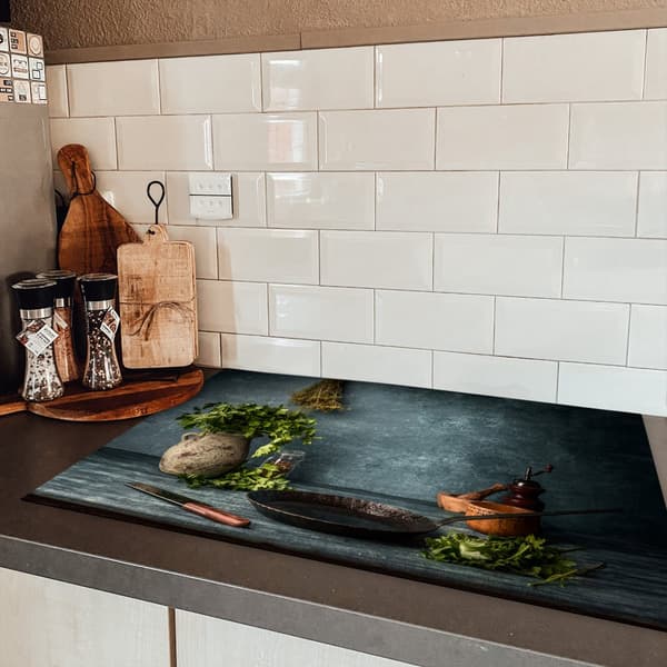 KitchenYeah Induktionsskydd - Skyddsmatta Spishäll - Induktionshäll Täckmatta - Dekoration Kökstillbehör