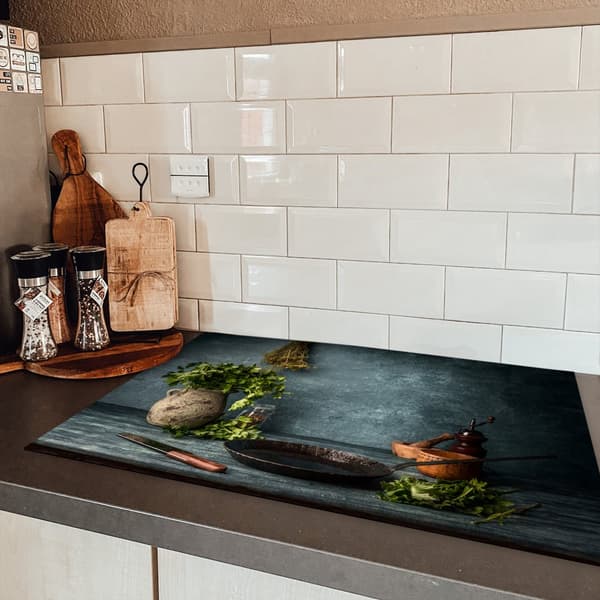 KitchenYeah Induktionsskydd - Skyddsmatta Spishäll - Induktionshäll Täckmatta - Dekoration Kökstillbehör
