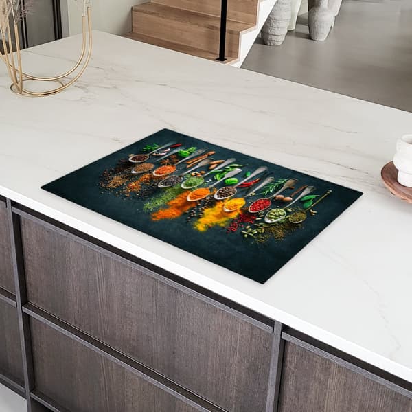 KitchenYeah Induktionsskydd - Skyddsmatta Spishäll - Induktionshäll Täckmatta - Dekoration Kökstillbehör