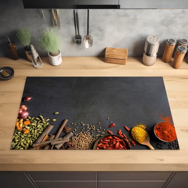KitchenYeah Induktionsskydd - Skyddsmatta Spishäll - Induktionshäll Täckmatta - Dekoration Kökstillbehör