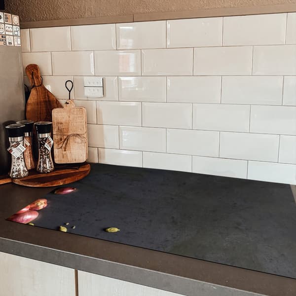 KitchenYeah Induktionsskydd - Skyddsmatta Spishäll - Induktionshäll Täckmatta - Dekoration Kökstillbehör