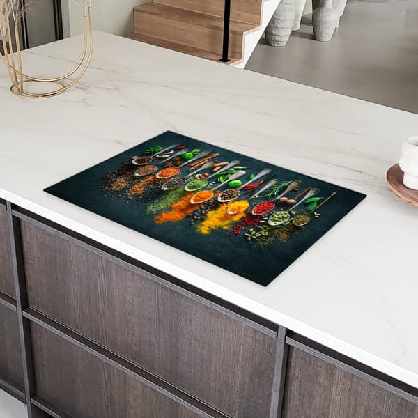 KitchenYeah Induktionsskydd - Skyddsmatta Spishäll - Induktionshäll Täckmatta - Dekoration Kökstillbehör