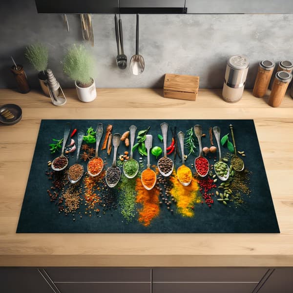 KitchenYeah Induktionsskydd - Skyddsmatta Spishäll - Induktionshäll Täckmatta - Dekoration Kökstillbehör