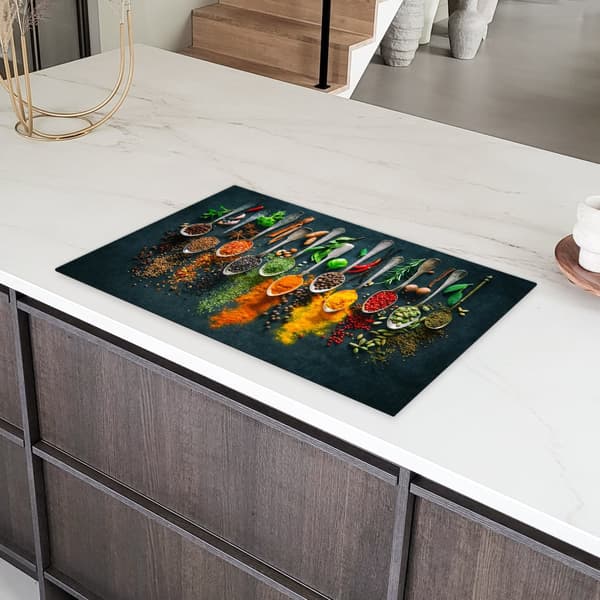 KitchenYeah Induktionsskydd - Skyddsmatta Spishäll - Induktionshäll Täckmatta - Dekoration Kökstillbehör