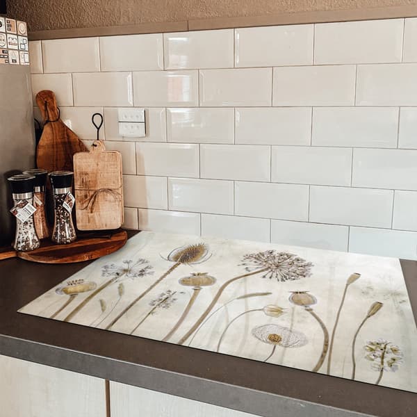 KitchenYeah Induktionsskydd - Skyddsmatta Spishäll - Induktionshäll Täckmatta - Dekoration Kökstillbehör