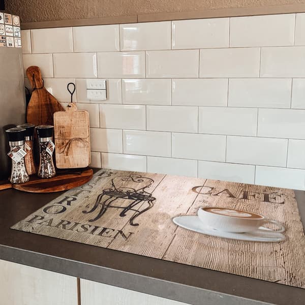 KitchenYeah Induktionsskydd - Skyddsmatta Spishäll - Induktionshäll Täckmatta - Dekoration Kökstillbehör