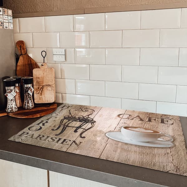 KitchenYeah Induktionsskydd - Skyddsmatta Spishäll - Induktionshäll Täckmatta - Dekoration Kökstillbehör