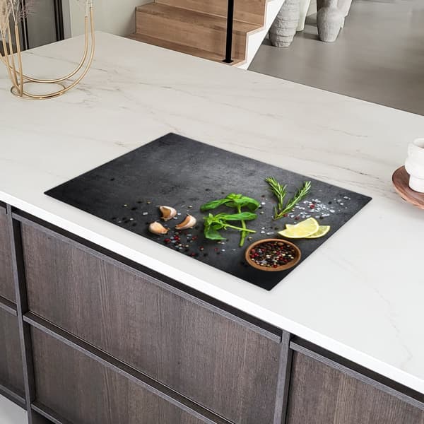 KitchenYeah Induktionsskydd - Skyddsmatta Spishäll - Induktionshäll Täckmatta - Dekoration Kökstillbehör