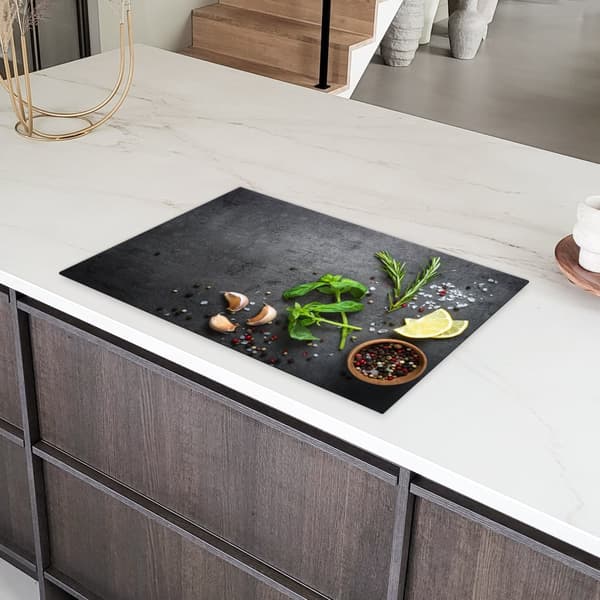 KitchenYeah Induktionsskydd - Skyddsmatta Spishäll - Induktionshäll Täckmatta - Dekoration Kökstillbehör