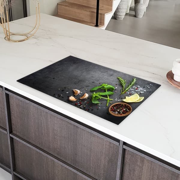 KitchenYeah Induktionsskydd - Skyddsmatta Spishäll - Induktionshäll Täckmatta - Dekoration Kökstillbehör