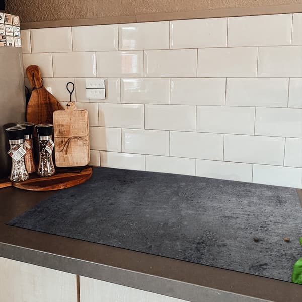 KitchenYeah Induktionsskydd - Skyddsmatta Spishäll - Induktionshäll Täckmatta - Dekoration Kökstillbehör