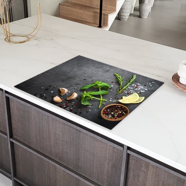 KitchenYeah Induktionsskydd - Skyddsmatta Spishäll - Induktionshäll Täckmatta - Dekoration Kökstillbehör