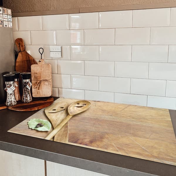 KitchenYeah Induktionsskydd - Skyddsmatta Spishäll - Induktionshäll Täckmatta - Dekoration Kökstillbehör