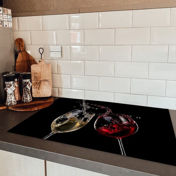 KitchenYeah Induktionsskydd - Skyddsmatta Spishäll - Induktionshäll Täckmatta - Dekoration Kökstillbehör