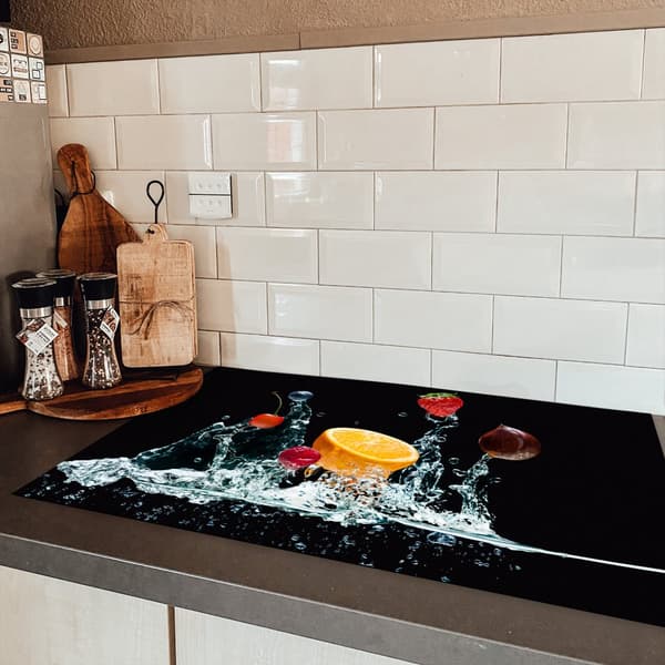 KitchenYeah Induktionsskydd - Skyddsmatta Spishäll - Induktionshäll Täckmatta - Dekoration Kökstillbehör