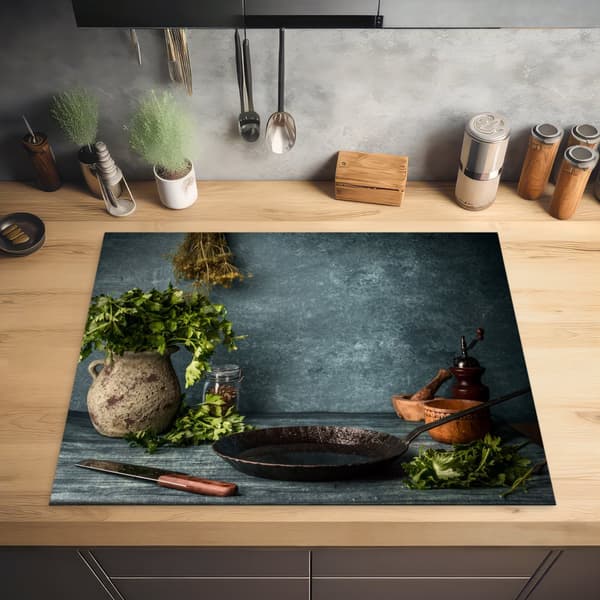 KitchenYeah Induktionsskydd - Skyddsmatta Spishäll - Induktionshäll Täckmatta - Dekoration Kökstillbehör
