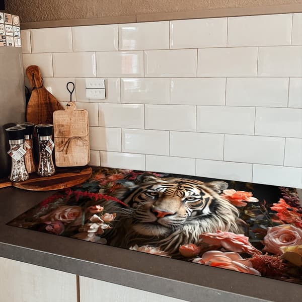 KitchenYeah Induktionsskydd - Skyddsmatta Spishäll - Induktionshäll Täckmatta - Dekoration Kökstillbehör