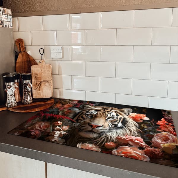 KitchenYeah Induktionsskydd - Skyddsmatta Spishäll - Induktionshäll Täckmatta - Dekoration Kökstillbehör
