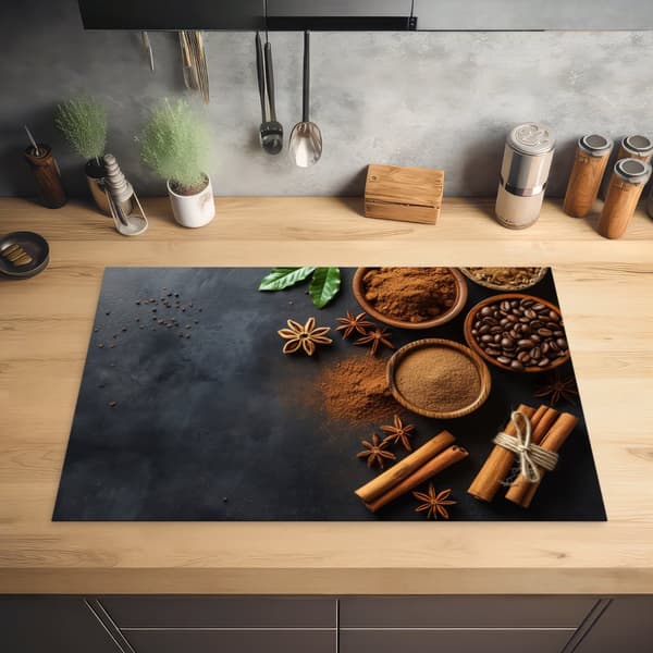 KitchenYeah Induktionsskydd - Skyddsmatta Spishäll - Induktionshäll Täckmatta - Dekoration Kökstillbehör