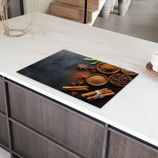 KitchenYeah Induktionsskydd - Skyddsmatta Spishäll - Induktionshäll Täckmatta - Dekoration Kökstillbehör
