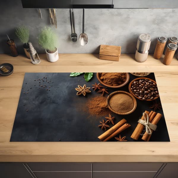 KitchenYeah Induktionsskydd - Skyddsmatta Spishäll - Induktionshäll Täckmatta - Dekoration Kökstillbehör