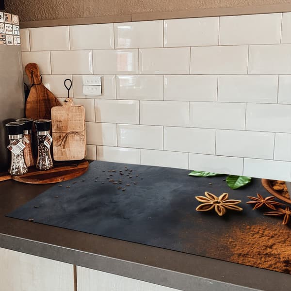 KitchenYeah Induktionsskydd - Skyddsmatta Spishäll - Induktionshäll Täckmatta - Dekoration Kökstillbehör