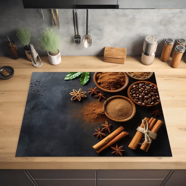 KitchenYeah Induktionsskydd - Skyddsmatta Spishäll - Induktionshäll Täckmatta - Dekoration Kökstillbehör