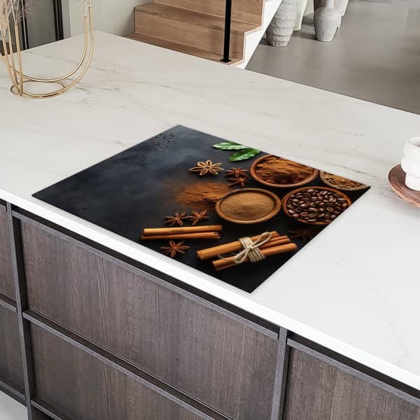 KitchenYeah Induktionsskydd - Skyddsmatta Spishäll - Induktionshäll Täckmatta - Dekoration Kökstillbehör
